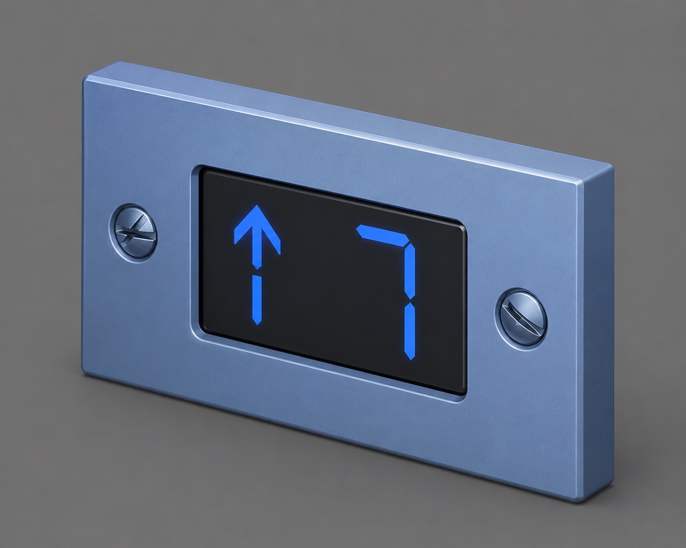 Elevator control panel and signal parts illustration